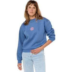Rip Curl Icons Of Surf Relaxed Crew Womens, Moonlight Blue, S