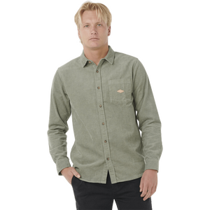 Rip Curl Classic Surf Cord Long Sleeve Shirt Mens, Cactus Green, M