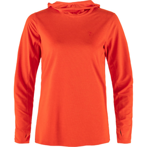 Fjällräven Abisko Sun Hoodie Womens, Flame Orange (214), S