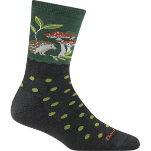 Darn Tough Wild Life Crew Lightweight with Cushion Merino Womens, Hedgehog Moss, S (EUR 35-37.5)