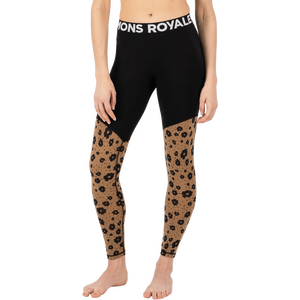 Mons Royale Cascade Merino Base Layer Legging Womens, Aoraki Lily Toffee, M