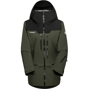 Mammut Haldigrat HS Hooded Jacket Womens, Dark Marsh-Black, L