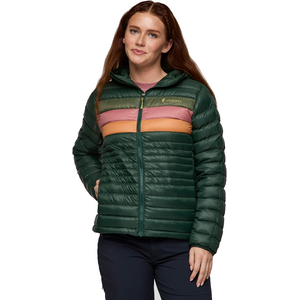 Cotopaxi Fuego Down Hooded Jacket Womens, Cargo Stripes, S