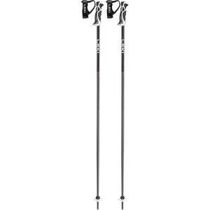 LEKI Bold Lite S, Dark Anthracite-Bright Red-Black, 130cm