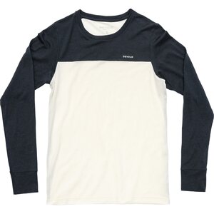 Devold Classic Linear Long Sleeve Womens, White/Ink, S