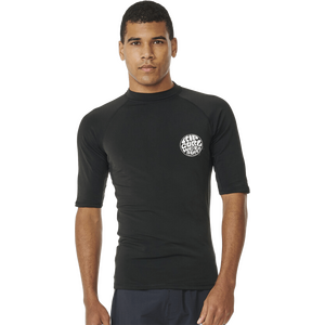Rip Curl Icons UPF Brushed S/S, Black, XXL