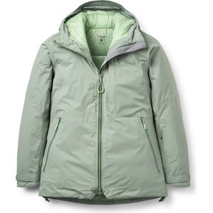 Rab Optical Down Jacket Womens, Dark Fig Green, S (UK 10)