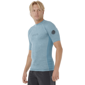Rip Curl Dawn Patrol UPF Perf Short Sleeve Mens, Storm Blue, M