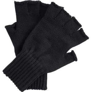 Barbour Fingerless Gloves, Black, S