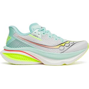 Saucony Endorphin Azura Womens, White/Splash, EUR 40.5 (US 9)