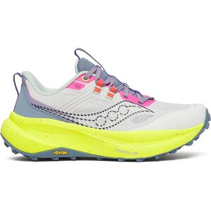 Saucony Xodus Ultra 4 Womens, White / Citron, EUR 41 (US 9.5)