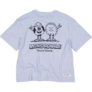 Mons Royale Yonder Merino Organic Cotton T-Shirt Womens, Frost, L