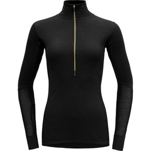 Devold Wool Mesh Woman Half Zip Neck, Caviar (Black), S