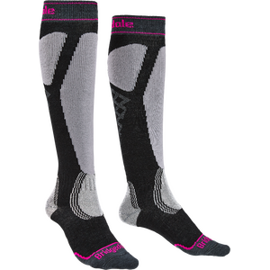 Bridgedale Ski EasyOn Womens, Black/Lt Grey, S (35-37)