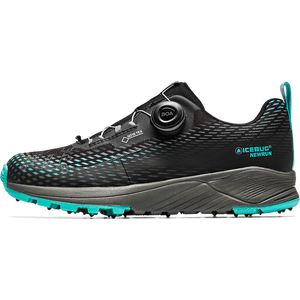 Icebug NewRun BUGrip GTX Womens, Black/JadeMist, 39 (US 8)
