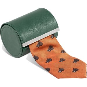 Alan Paine Ripon Silk Tie Wild Boar, Rust