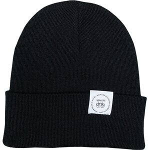 Appertiff Recycled Hightop Beanie, Black