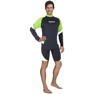 Mares Rash Guard Loose Fit L/S Mens, Lime, XS