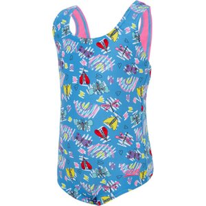 Zoggs Girls Actionback One Piece, Rainbow Butterfly, 1