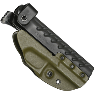 G-Code SOC RTI Holster, OD Green, Brushed Aluminium RTI Hanger, Glock 19, Oikea