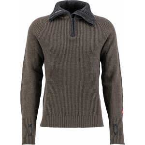 Ulvang Rav Sweater w/zip, Tea Green / Charcoal Melange, XL