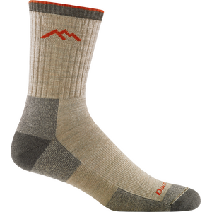 Darn Tough Hiker Micro Crew Midweight Hiking Sock Mens, Oatmeal, XL (EUR 46-49.5), Cushion
