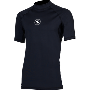 AquaLung Rashguard Slim Fit SS Mens, Black / Black, S