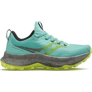 Saucony Endorphin Trail Womens, Cool Mint / Acid, EUR 36 (US 5.5)