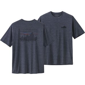 Patagonia Capilene Cool Daily Graphic Shirt Mens, '73 Skyline: Smolder Blue X-Dye, S