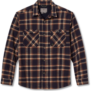 Royal Robbins Snowcap Lined Flannel L/S Mens, Naval Big Basin Pld (413), S