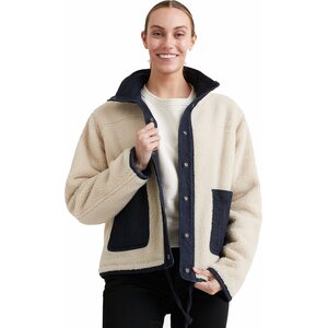 Duer Performance Denim Sherpa Jacket Womens, Rinse, L