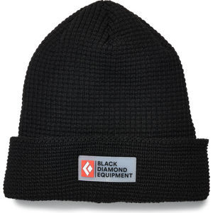 Black Diamond Double Waffle Beanie, Black