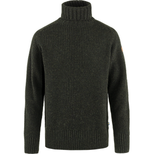 Fjällräven Övik Roller Neck Sweater Mens, Dark Olive (633), L