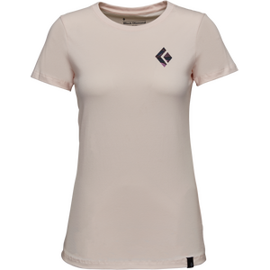 Black Diamond Mountain Diamond Tee Womens, Ice Pink, XL