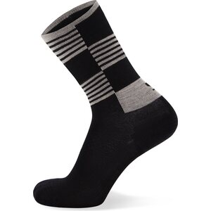 Mons Royale Atlas Crew Sock, Black Check, S (EUR 35-38)