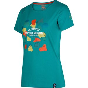 La Sportiva Volumes T-Shirt Womens, Lagoon, S