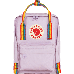 Fjällräven Kånken Rainbow Mini, Pastel Lavender / Rainbow (457-907)