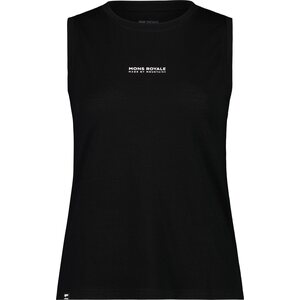 Mons Royale Icon Relaxed Tank Womens, Black, L