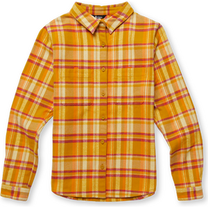 Cotopaxi Mero Organic Flannel Shirt Womens, Amber Plaid, S