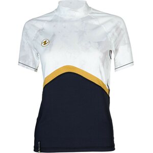 AquaLung Rashguard Slim Fit SS Womens, Black / White, XS
