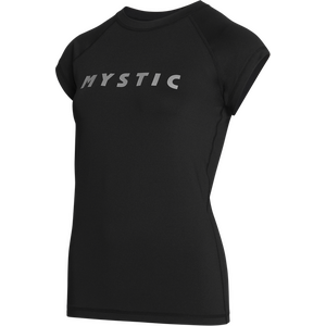 Mystic Star Women Rashvest Shortsleeve, Black, S