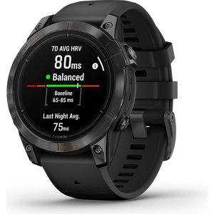 Garmin Epix (Gen2) Pro Sapphire Edition 47, Carbon Gray DLC Ti / Black