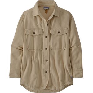 Patagonia Heavyweight Fjord Flannel Overshirt Womens, Natural, XL