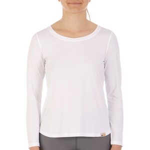 IQ UV Free Long Shirt Climate Changer Womens, White, S