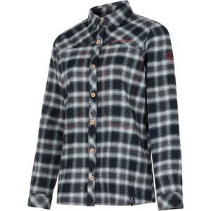 La Sportiva Rambler Flannel Shirt Womens, Black/Cherry Tomato, M