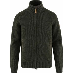 Fjällräven Övik Zip Cardigan Knit Mens, Dark Olive (633), S