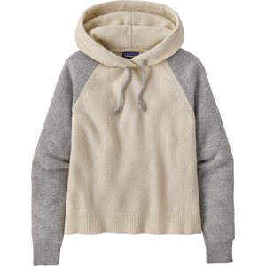 Patagonia Recycled Wool-Blend Hooded Pullover Sweater Womens, Dyno White, S