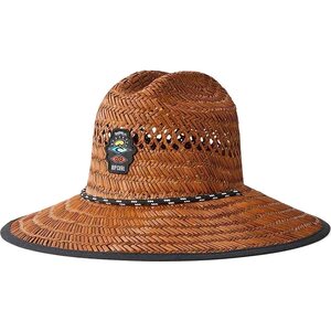 Rip Curl Logo Straw Hat, Brown, S/M