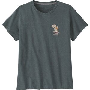 Patagonia 50 Year Responsibili Tee Womens, Fun Hogs: Nouveau Green, S
