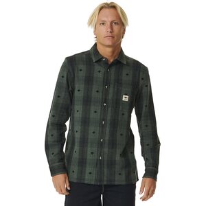 Rip Curl Quality Surf Products Flannel Mens, Washed Green, S